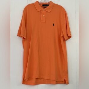 Polo by Ralph Lauren Orange Classic Pique Polo Shirt Size Large
